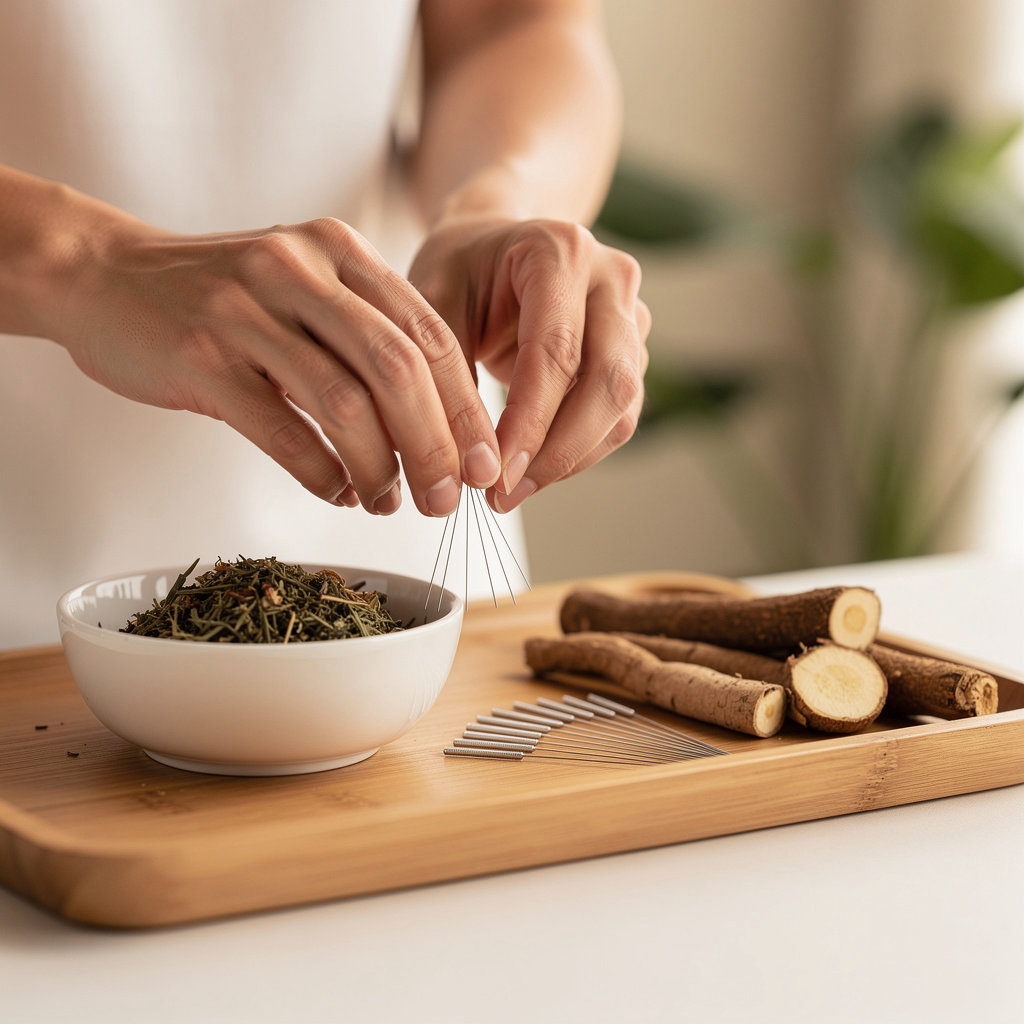 Andrea Lewis, LAc providing holistic acupuncture and herbal medicine services in Santa Barbara for pain relief and wellness